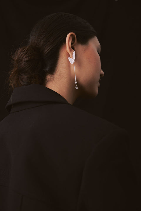 Silver handcrafted earrings