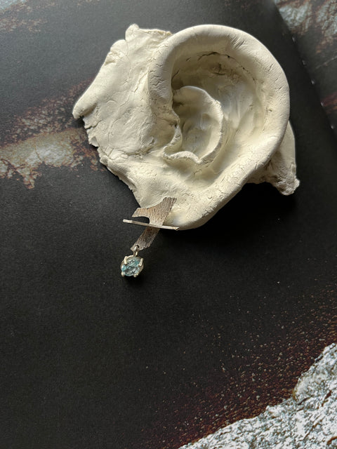 Unique handcrafted earrings with aerodynamic form