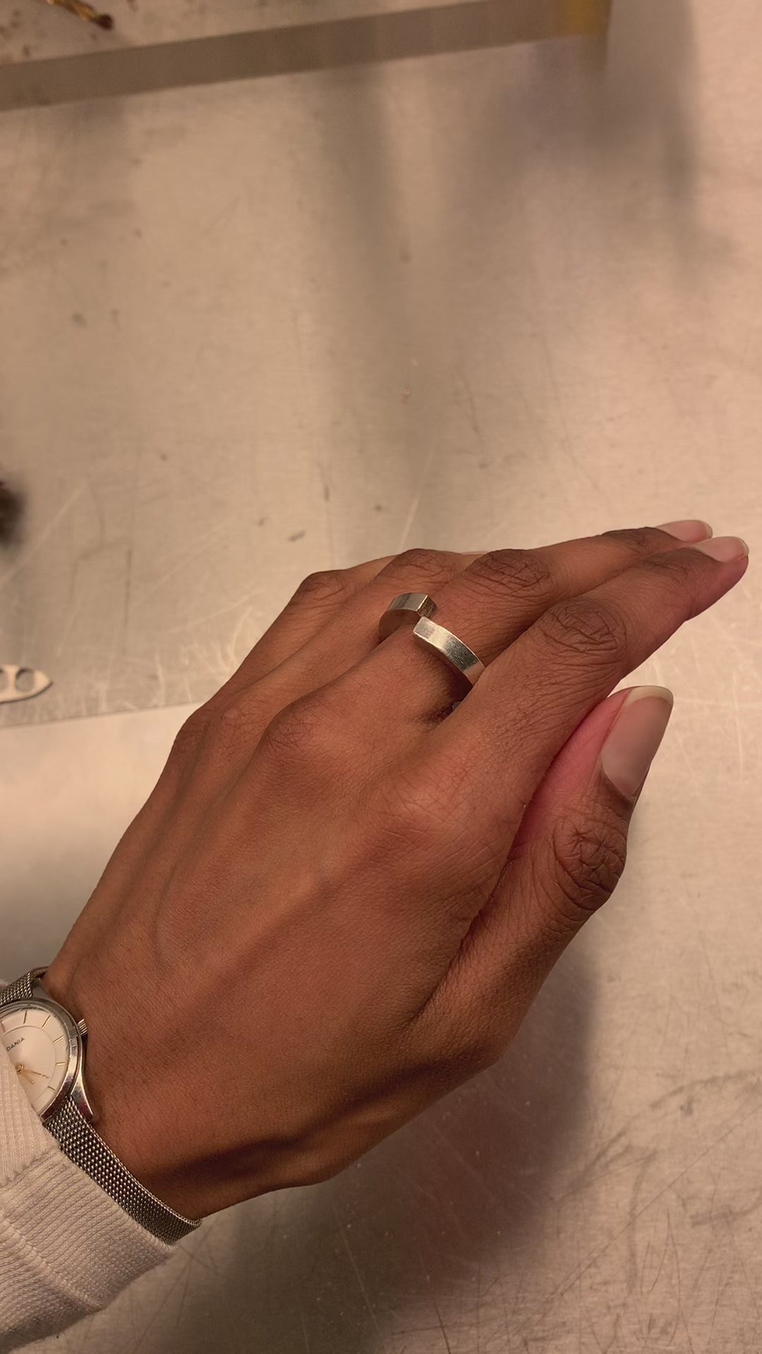 Unisex Minimal Silver Ring