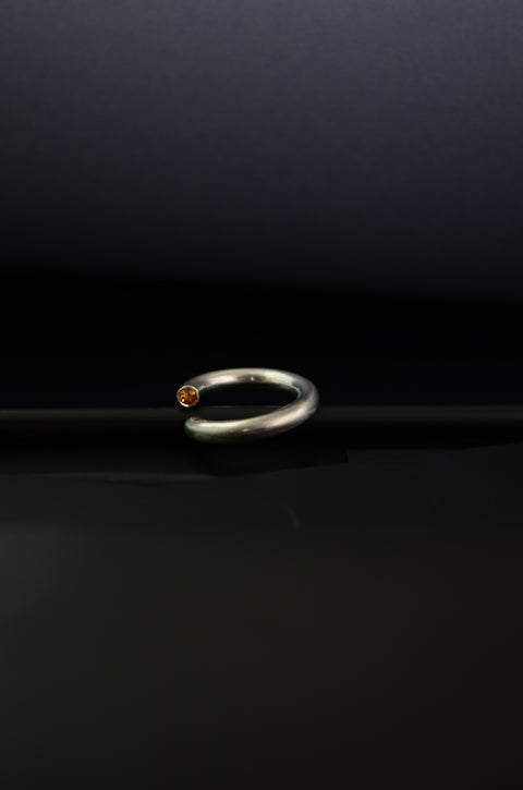 ICON Unisex Silver Ring with Gemstones